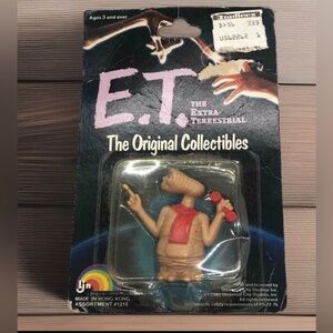 E.T. Extra Terrestrial Action Figure Toy New On Card Vintage 1982